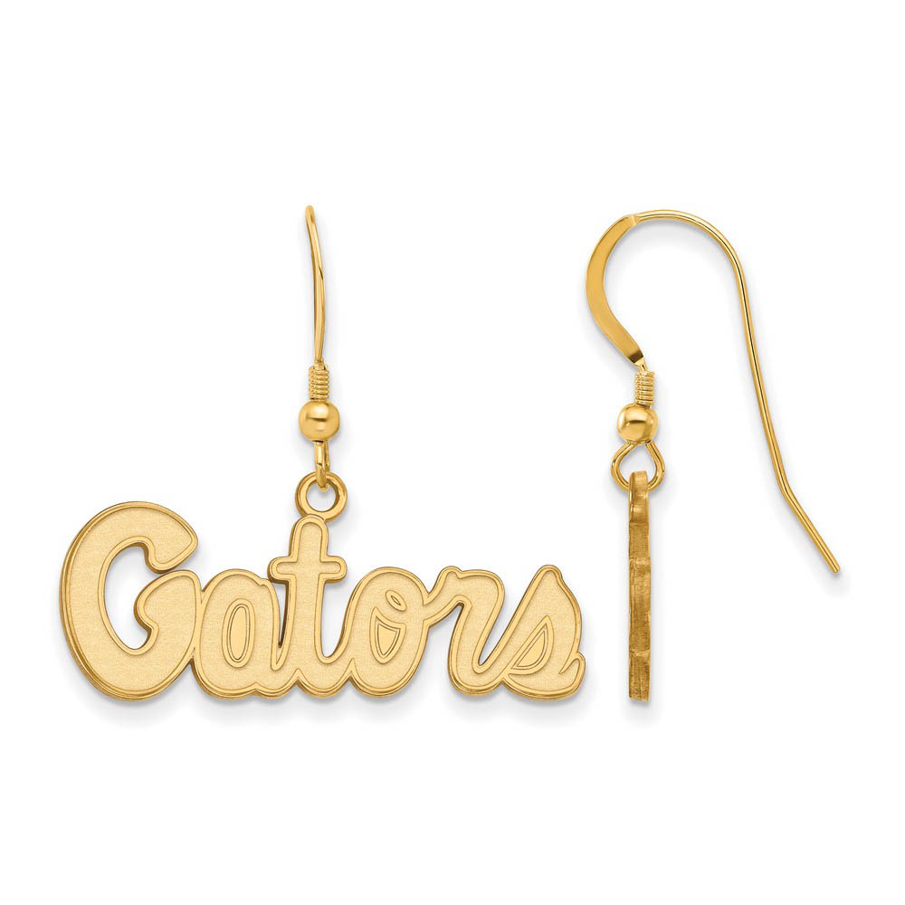 14k Gold Plated Silver Univ. of Florida SM Dangle Earrings