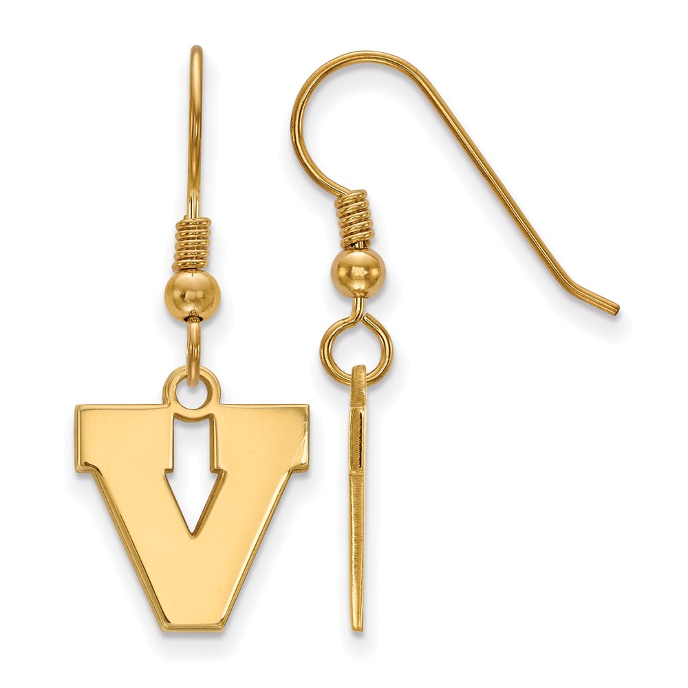 14k Gold Plated Silver University of Virginia Dangle Earrings