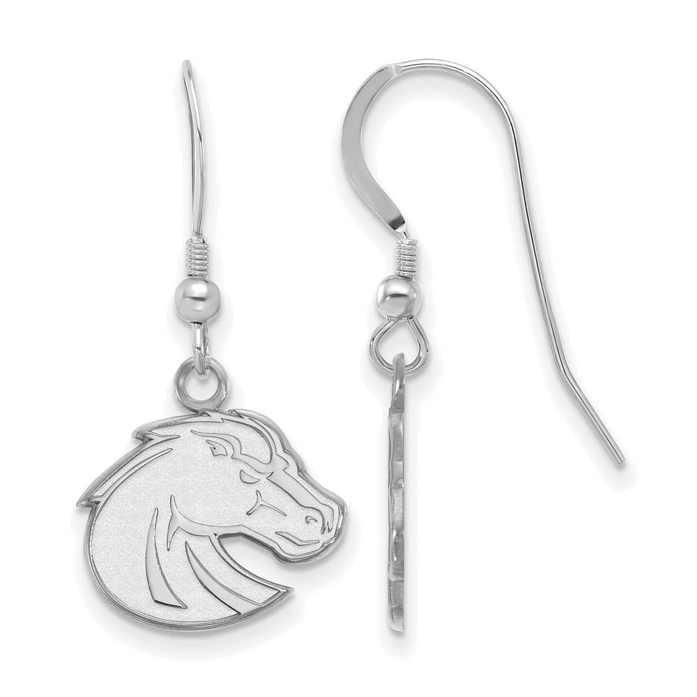 Sterling Silver Boise State University Dangle Earrings