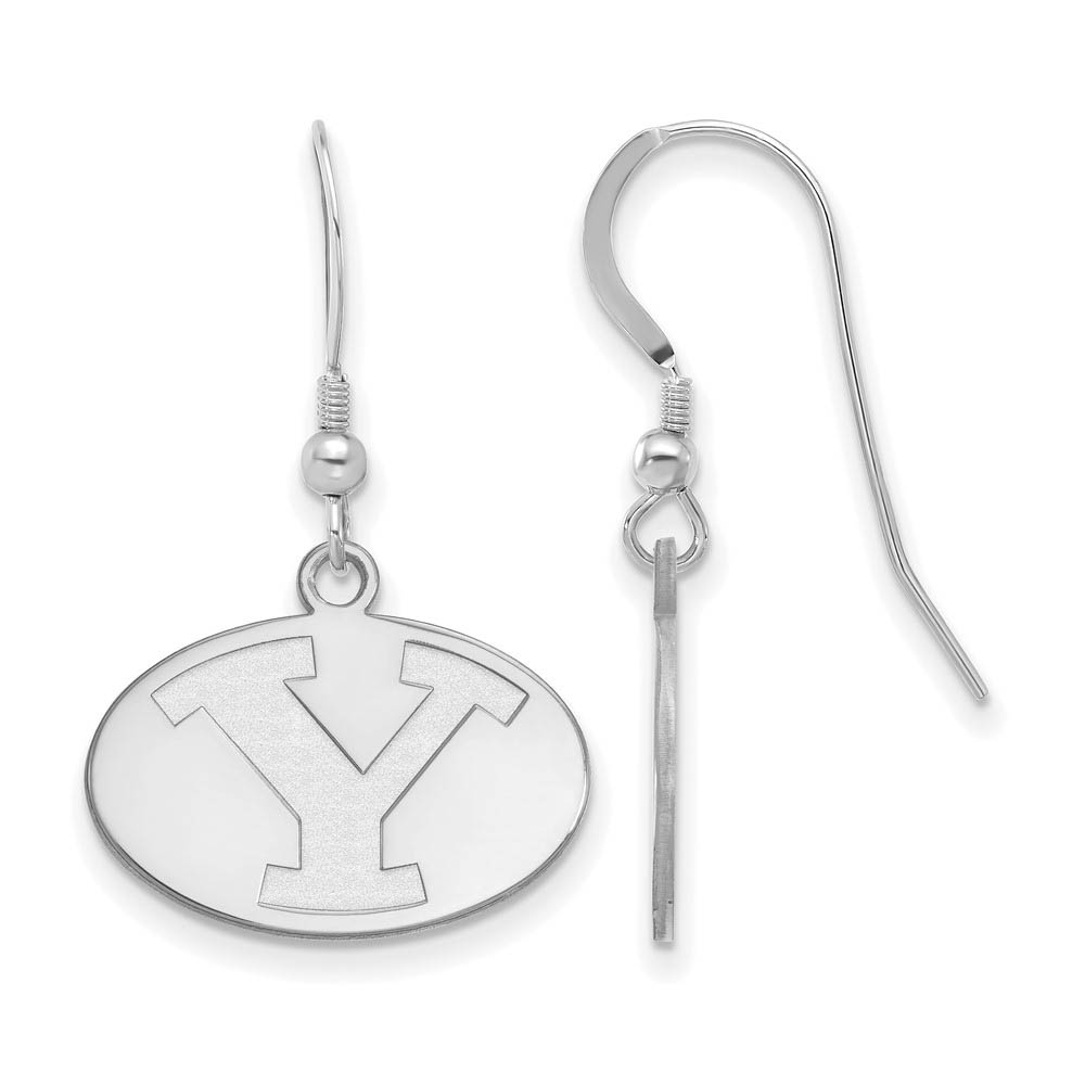 Sterling Silver Brigham Young University Dangle Earrings