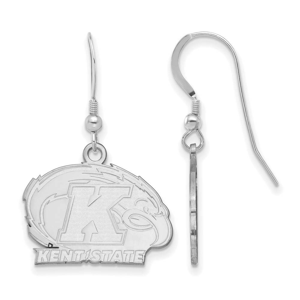 Sterling Silver Kent State University Dangle Earrings