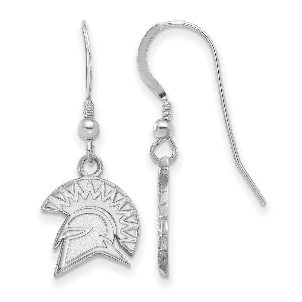 Sterling Silver San Jose State University Dangle Earrings