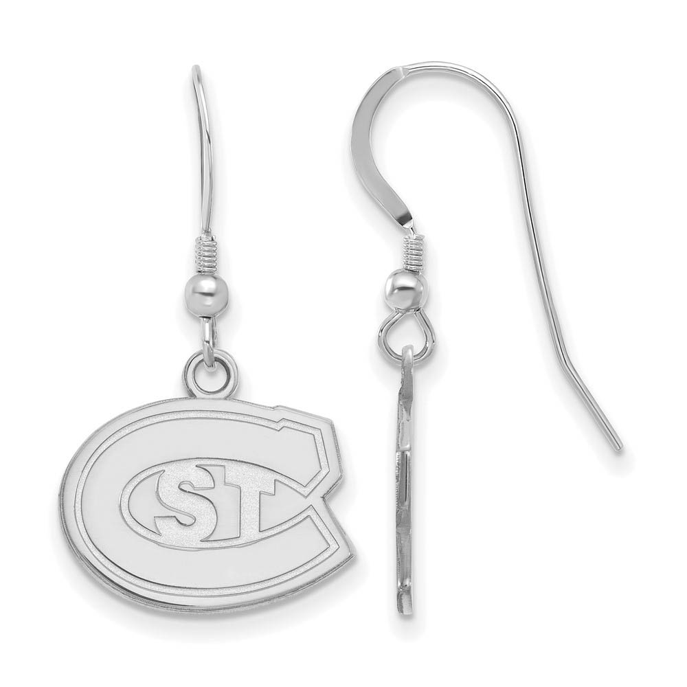 Sterling Silver St. Cloud State Dangle Earrings