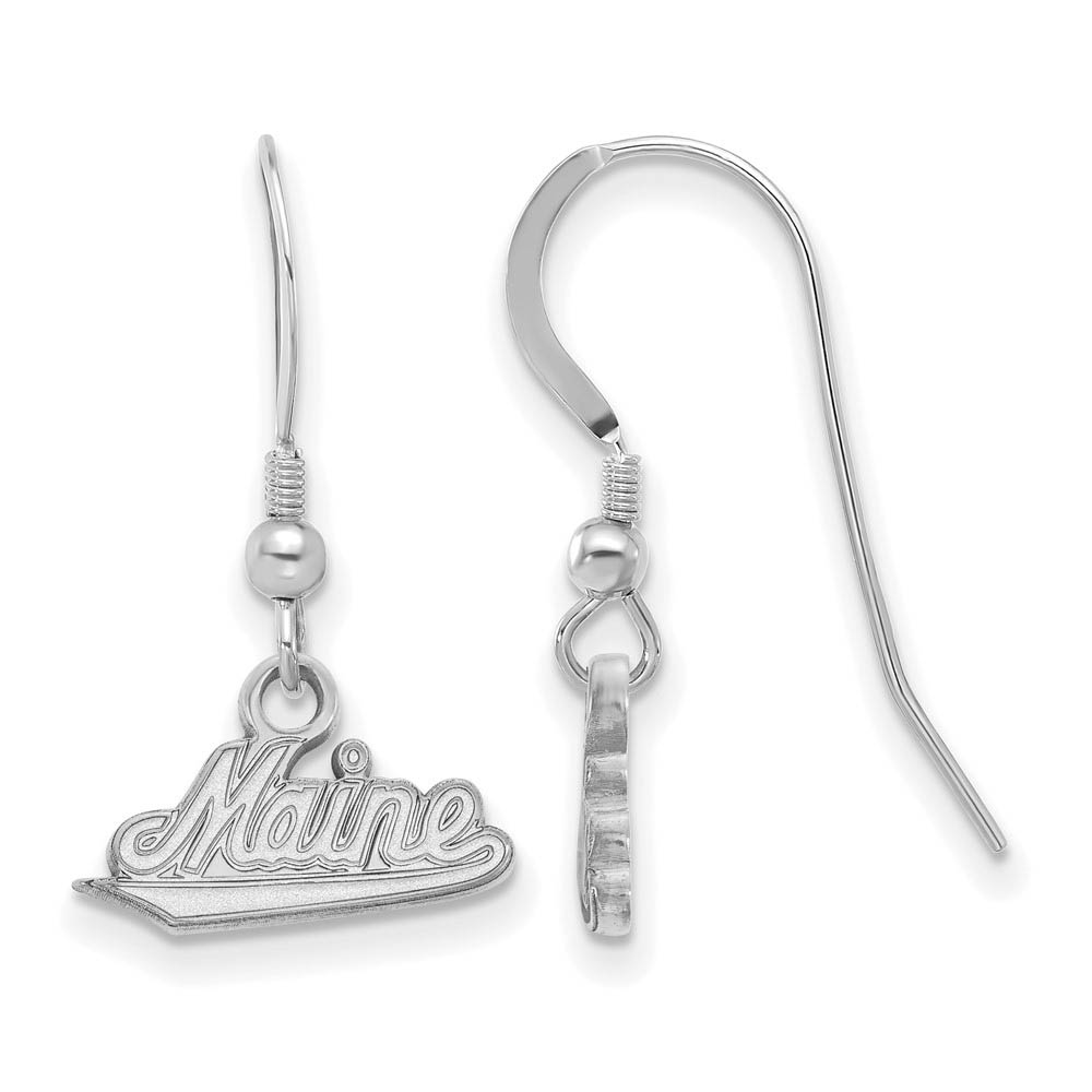 Sterling Silver University of Maine Dangle Earrings