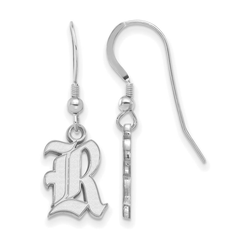 Sterling Silver Rice University Dangle Earrings
