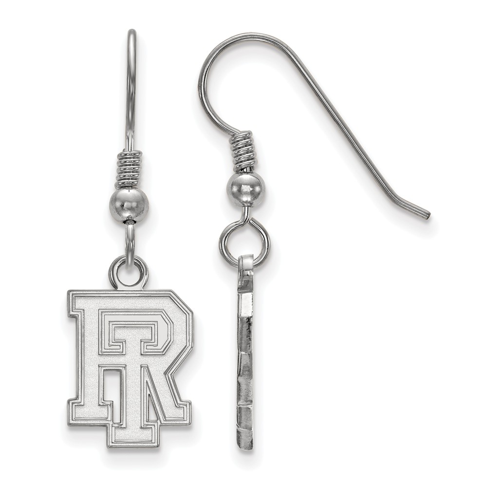 Sterling Silver University of Rhode Island Dangle Earrings