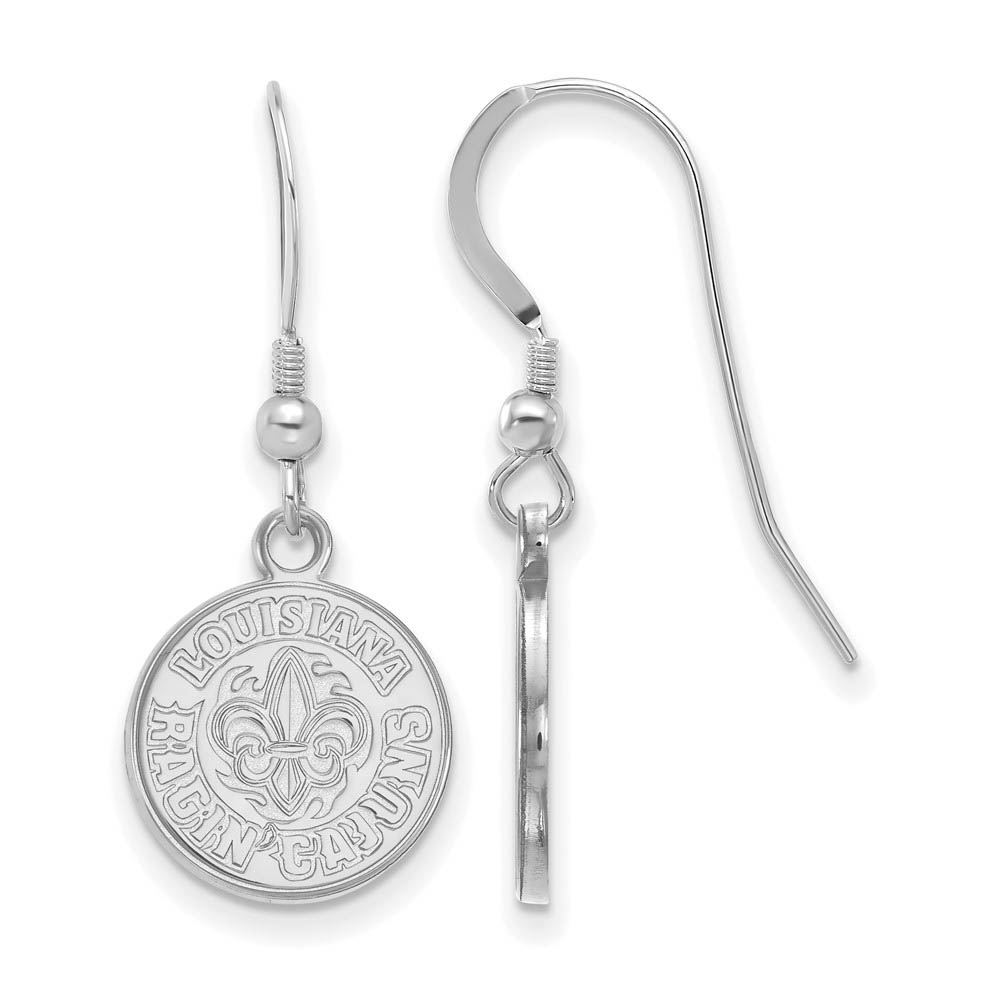 Sterling Silver U of Louisiana at Lafayette Dangle Earrings