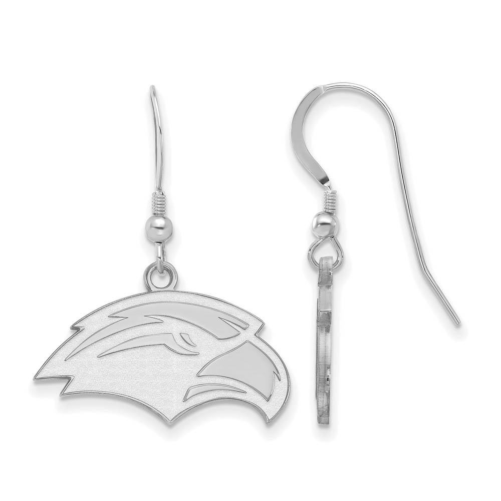 Sterling Silver University of Southern Miss Dangle Earrings