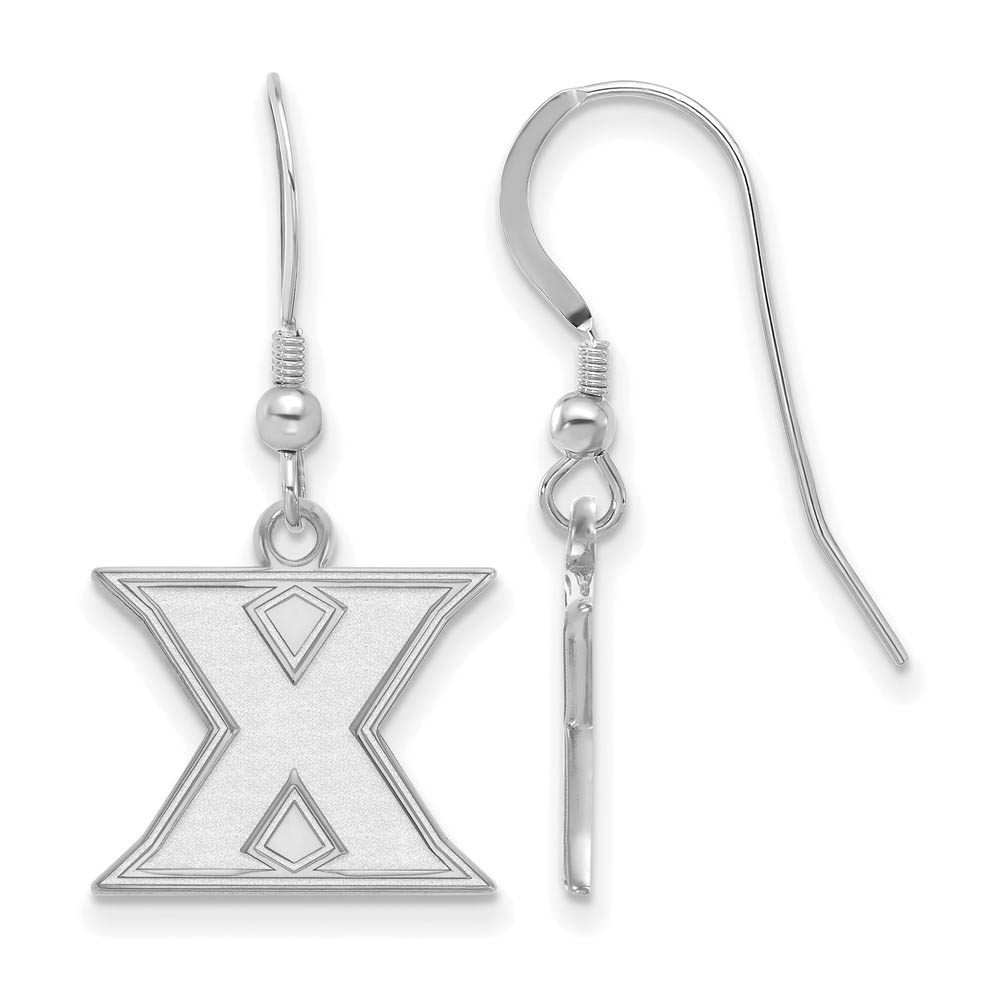 Sterling Silver Xavier University Dangle Earrings