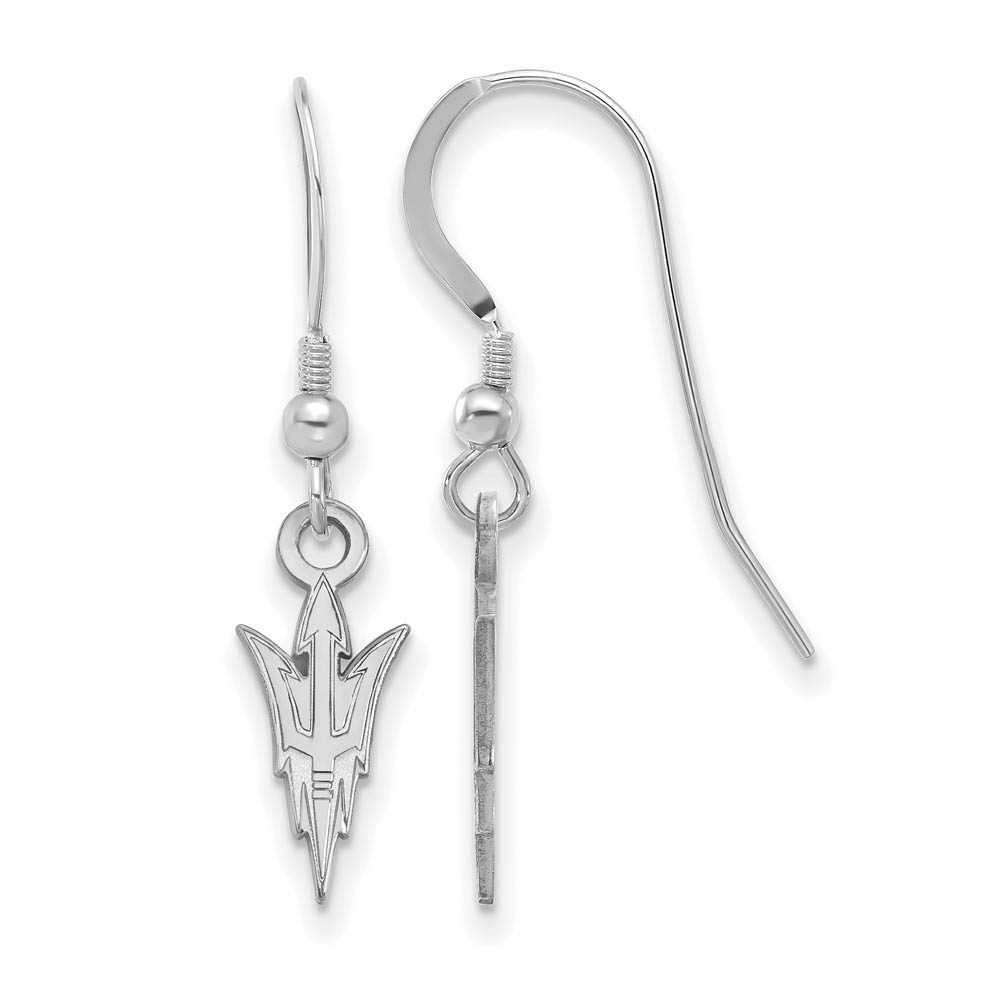Sterling Silver Arizona State University Dangle Earrings