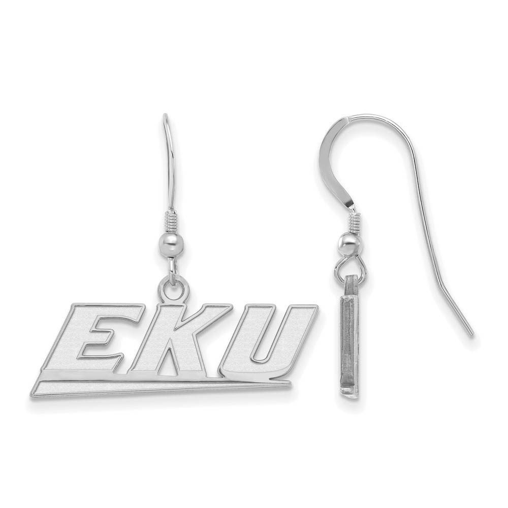 Sterling Silver Eastern Kentucky University Dangle Earrings