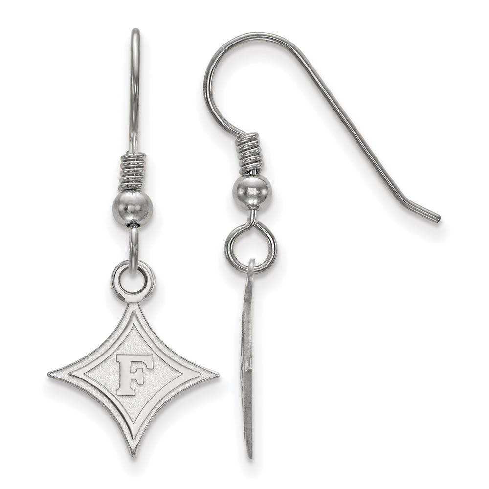 Sterling Silver Furman University Dangle Earrings