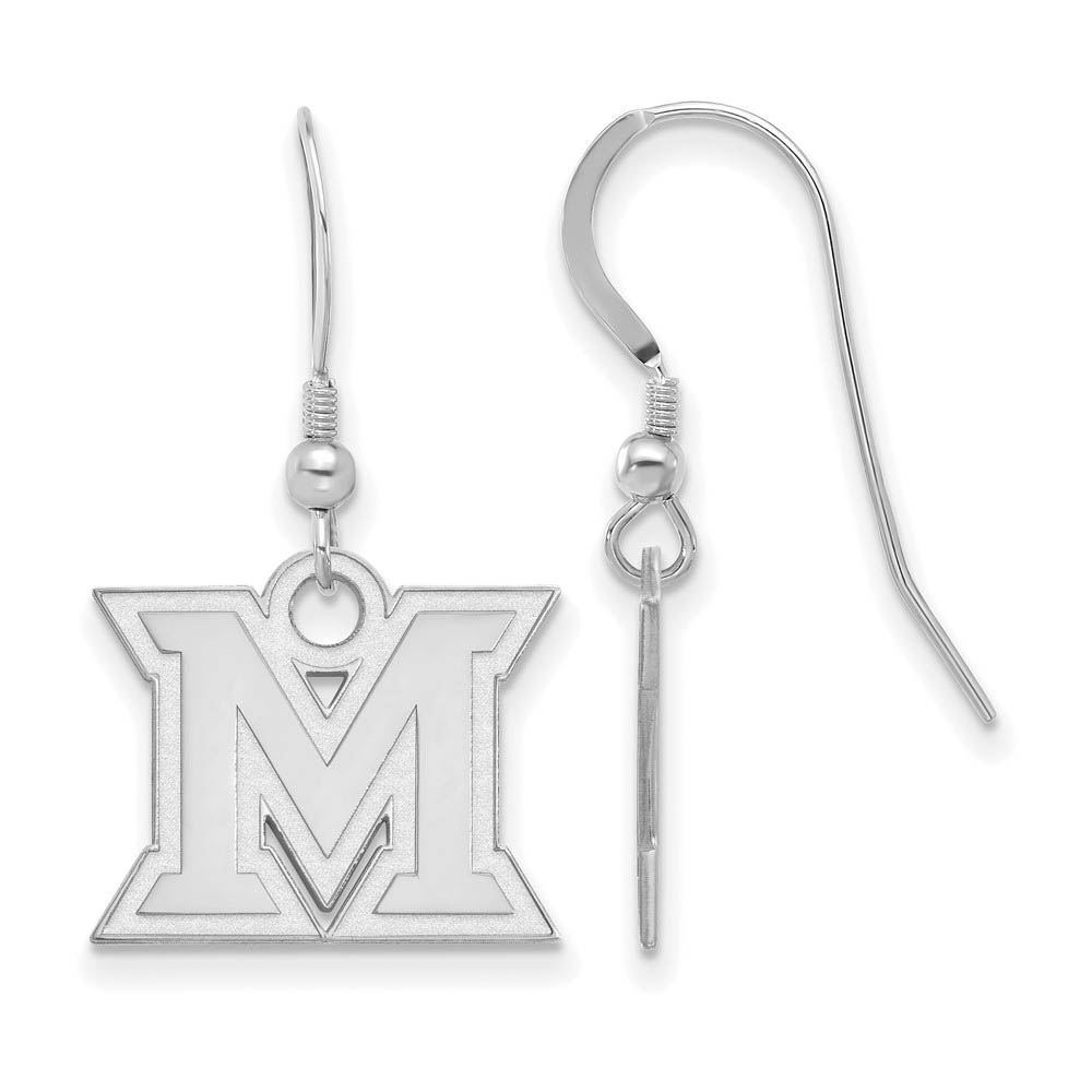 Sterling Silver Miami University Dangle Earrings