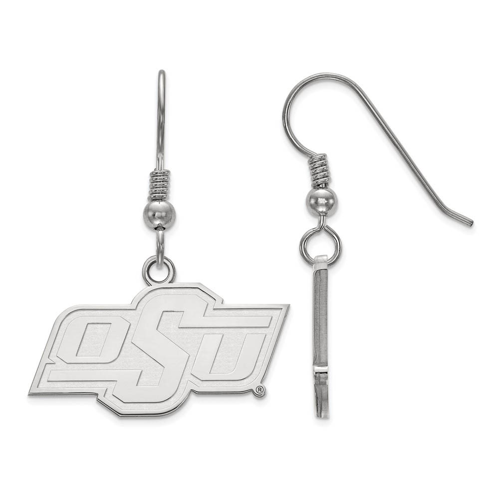Sterling Silver Oklahoma State University Dangle Earrings