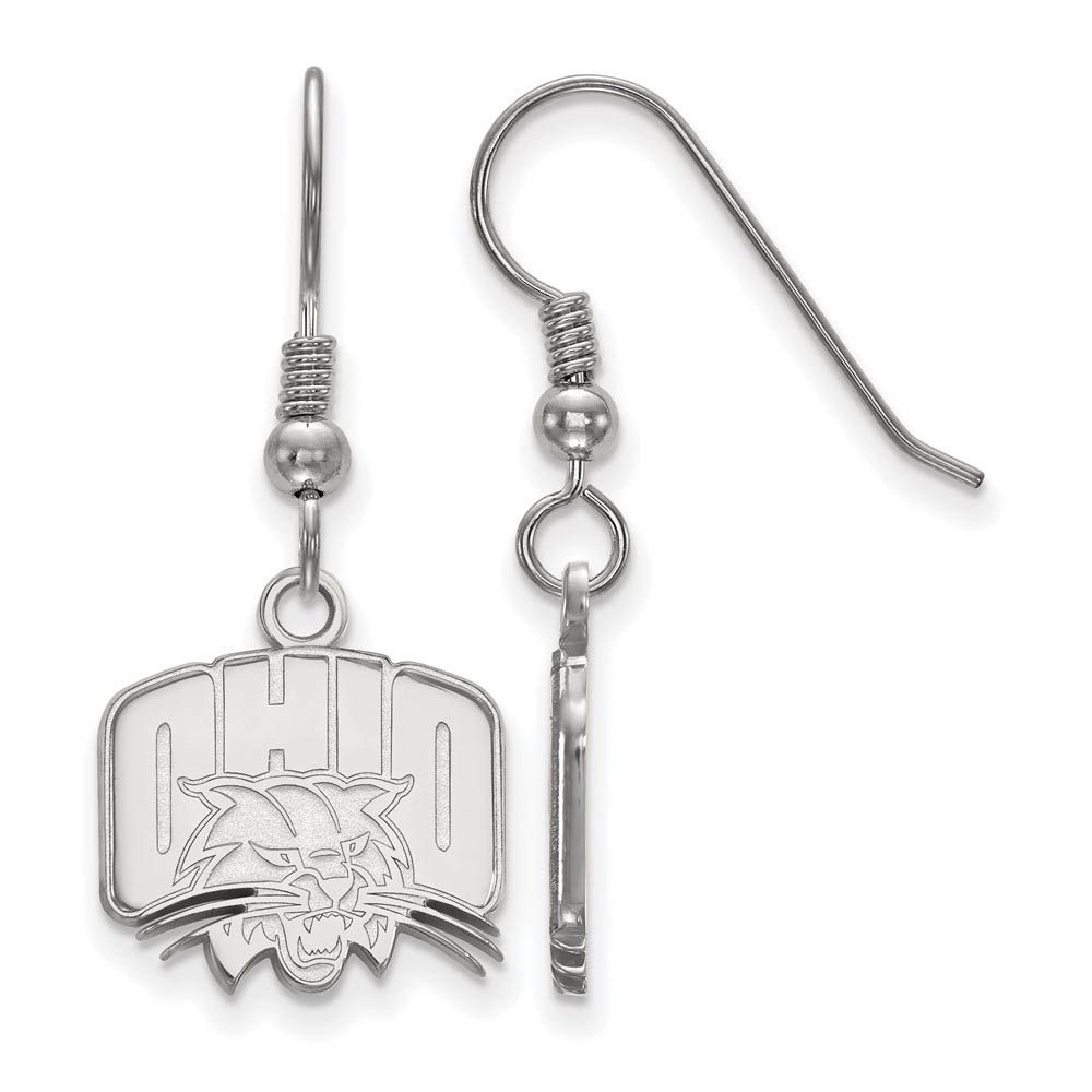 Sterling Silver Ohio University Dangle Earrings