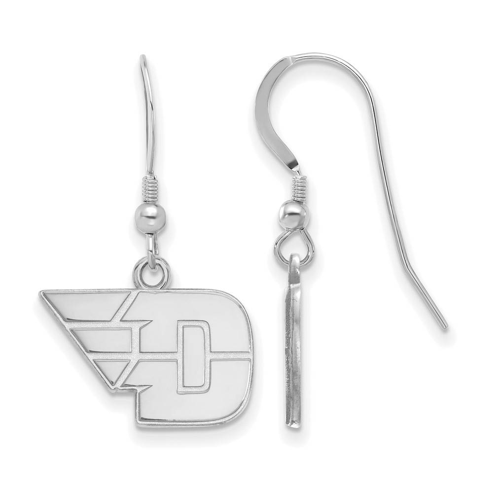 Sterling Silver University of Dayton Dangle Earrings