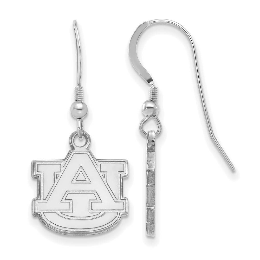 Sterling Silver Auburn University 'AU' Dangle Earrings