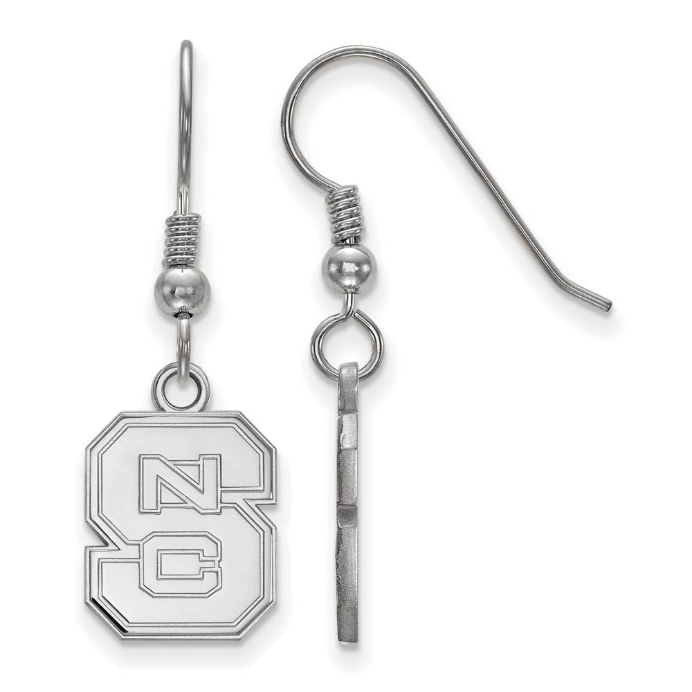 Sterling Silver North Carolina State Mascot Dangle Earrings