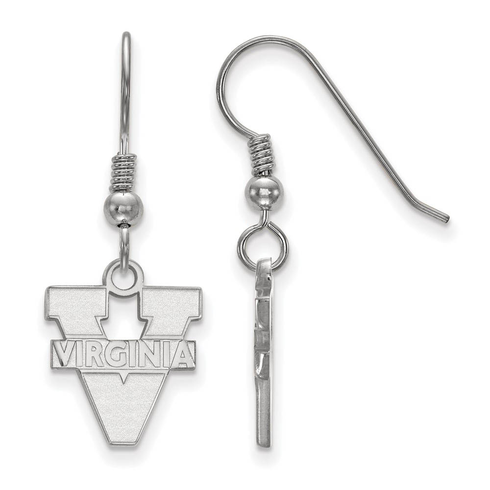Sterling Silver University of Virginia Dangle Earrings