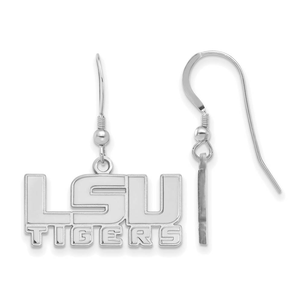 Sterling Silver Louisiana State University Dangle Earrings