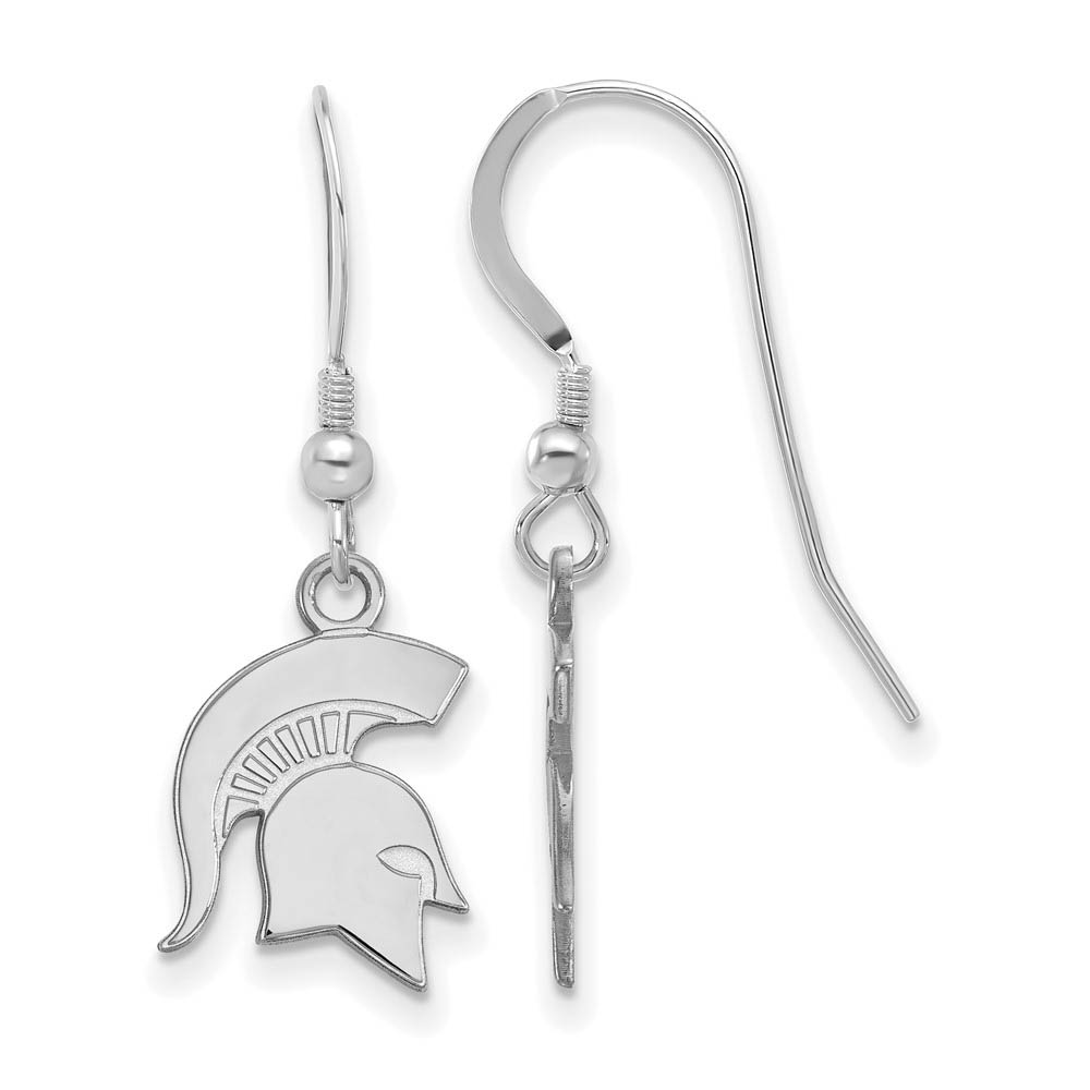 Sterling Silver Michigan State University Dangle Earrings