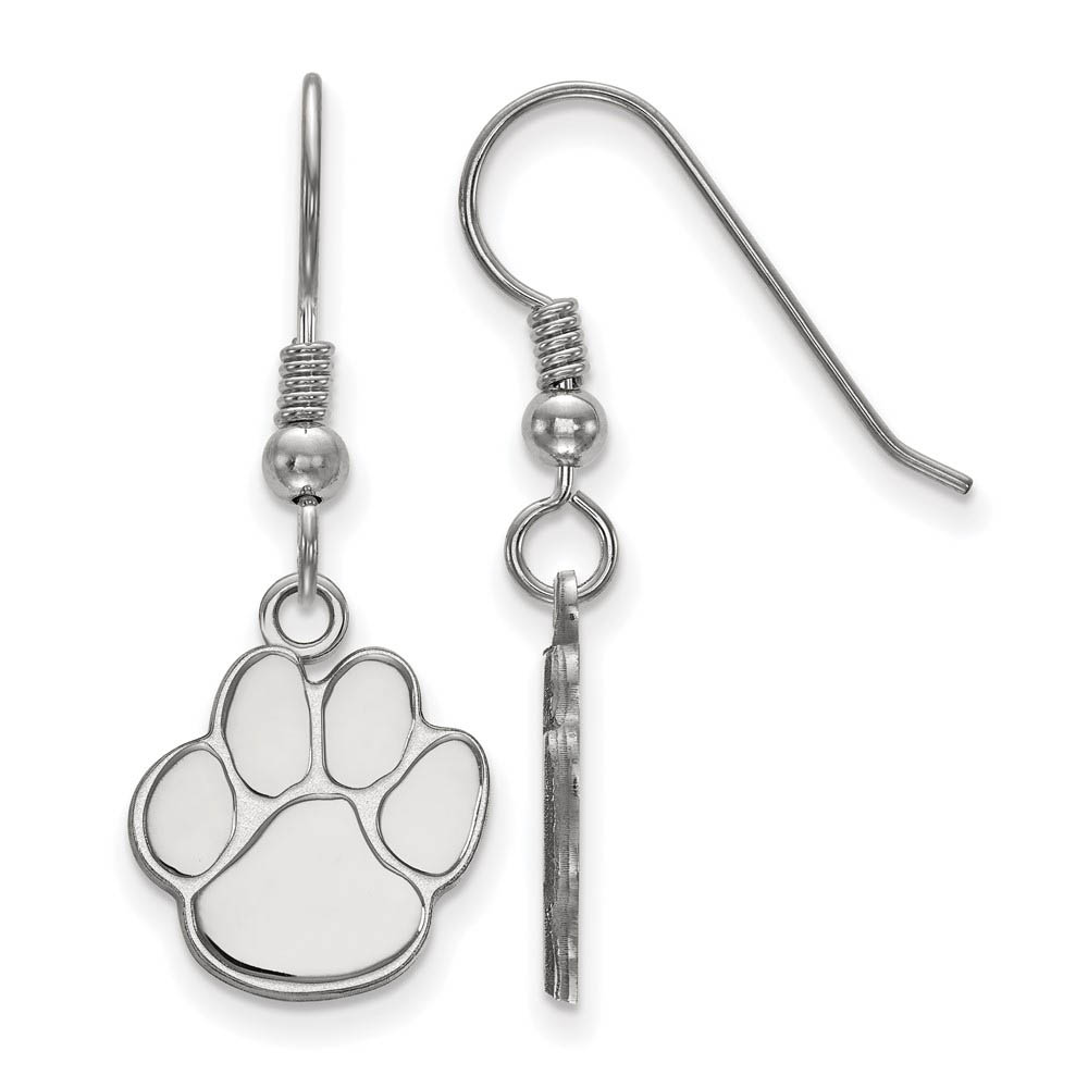 Sterling Silver Auburn University Dangle Earrings