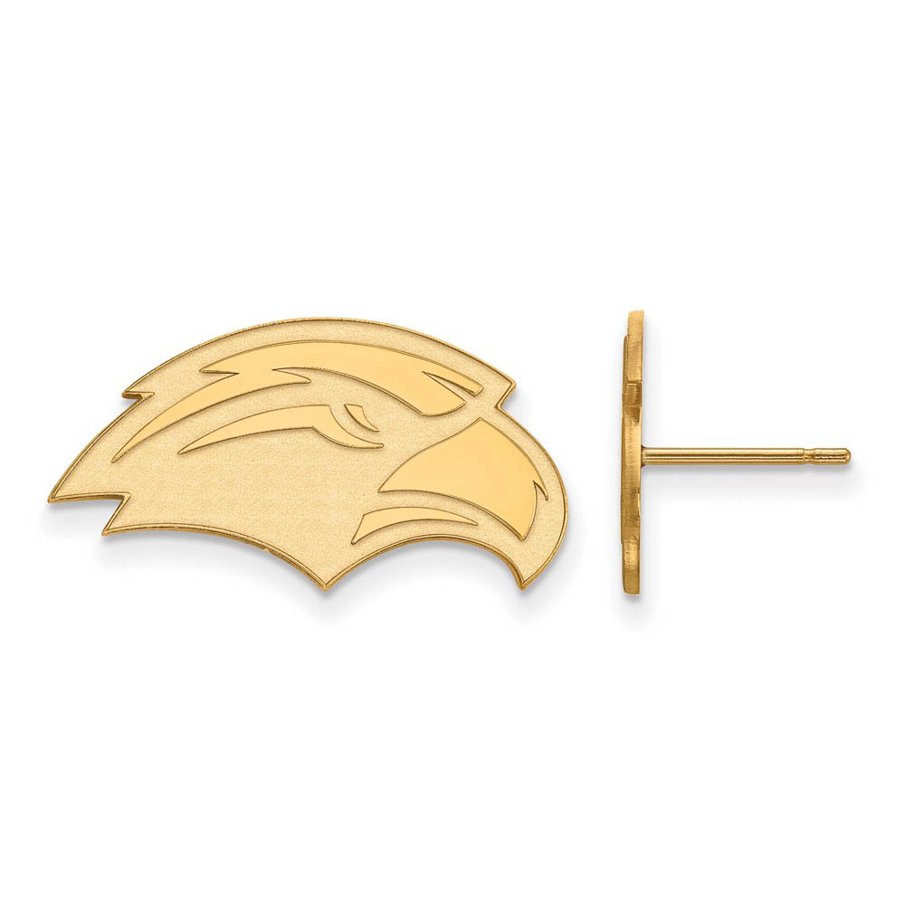 10k Yellow Gold University of Southern Miss Post Earrings