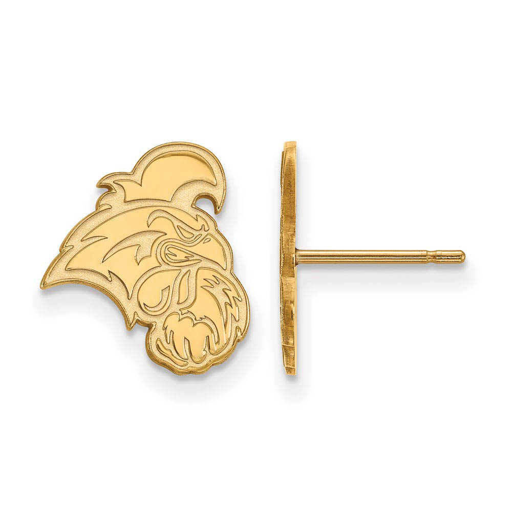 10k Yellow Gold Coastal Carolina University Post Earrings