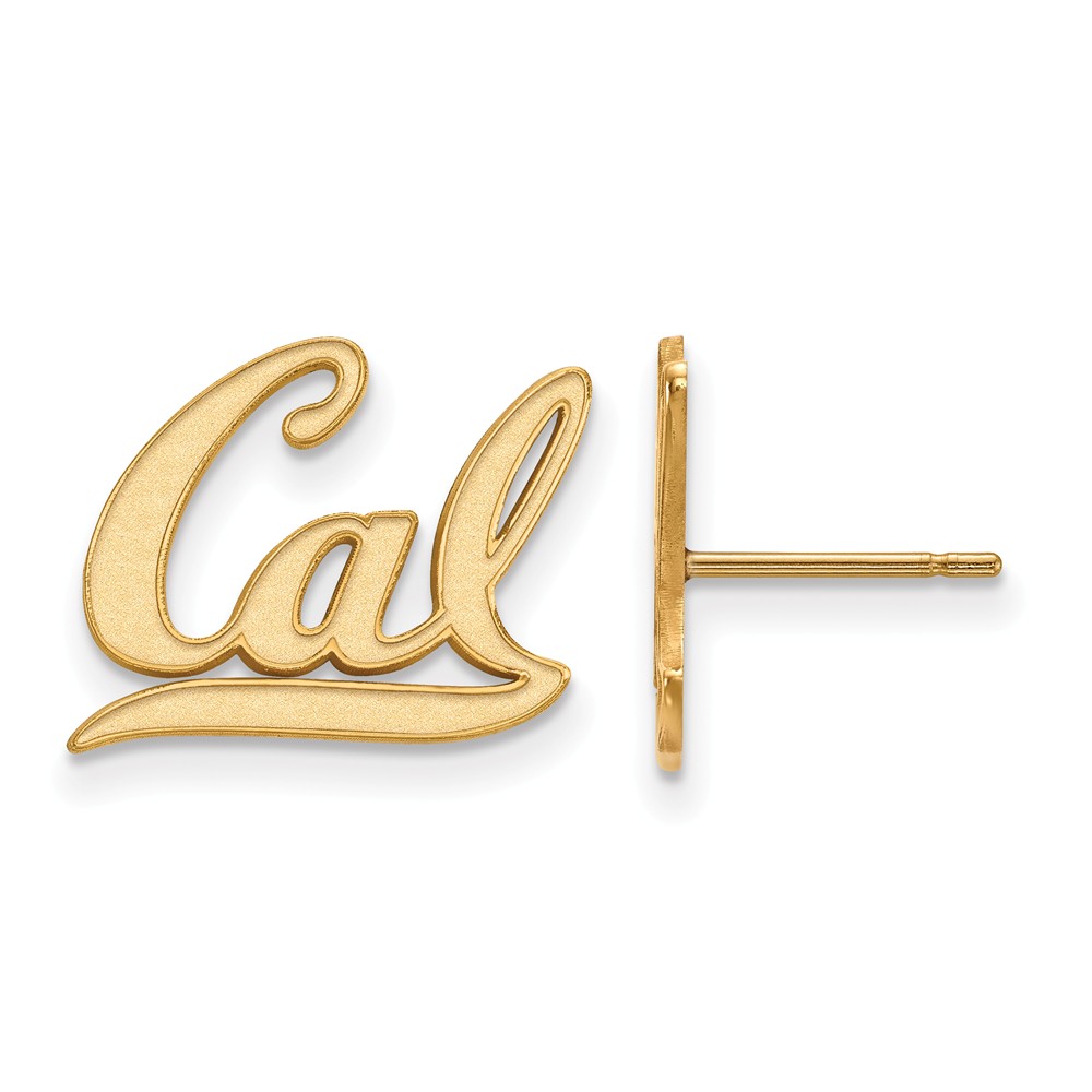 10k Yellow Gold Cal Berkeley 'Cal' Post Earrings