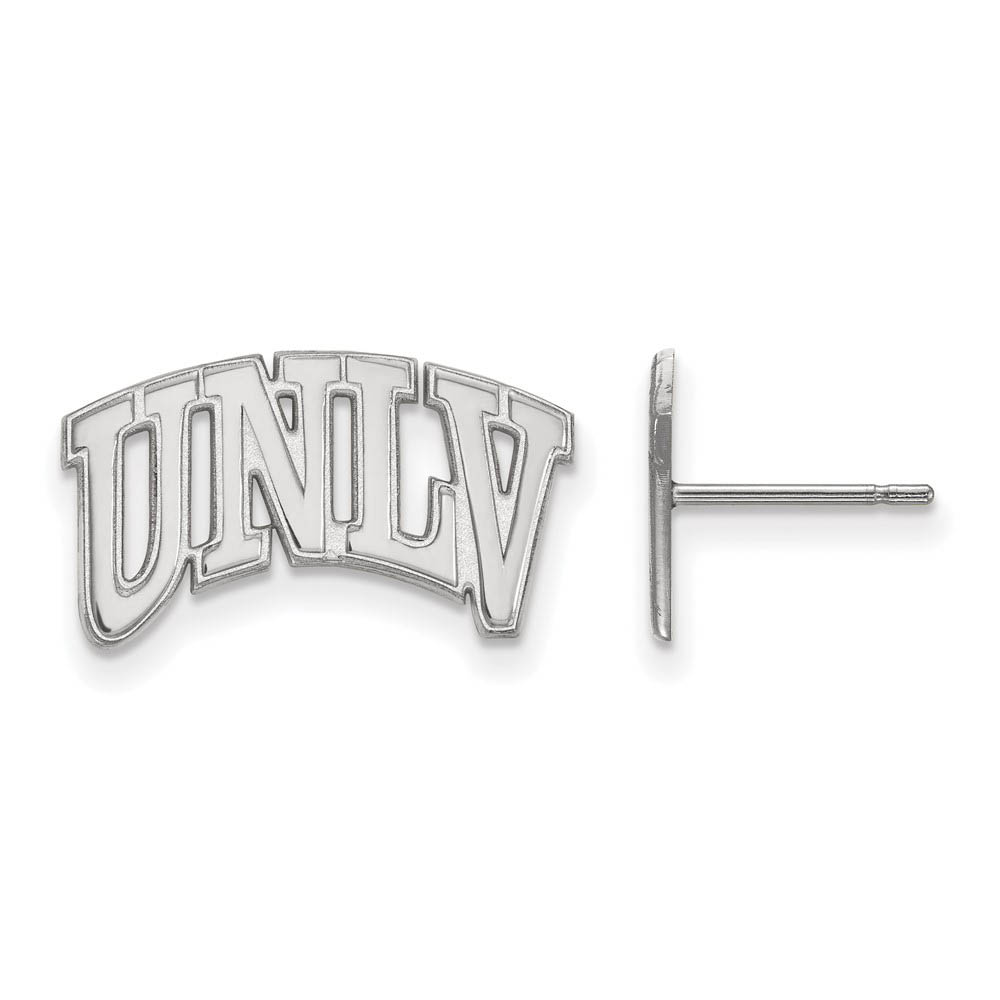 14k White Gold University of Nevada Las Vegas Post Earrings