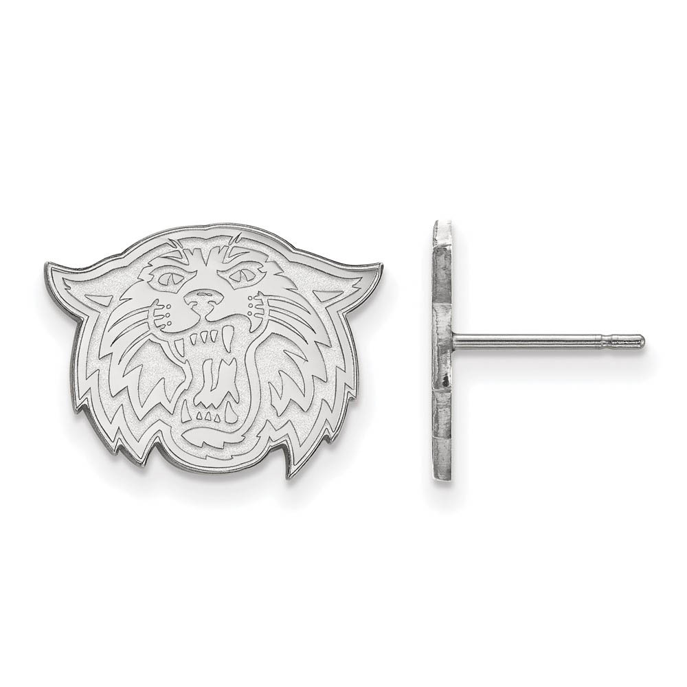 14k White Gold Villanova University Post Earrings