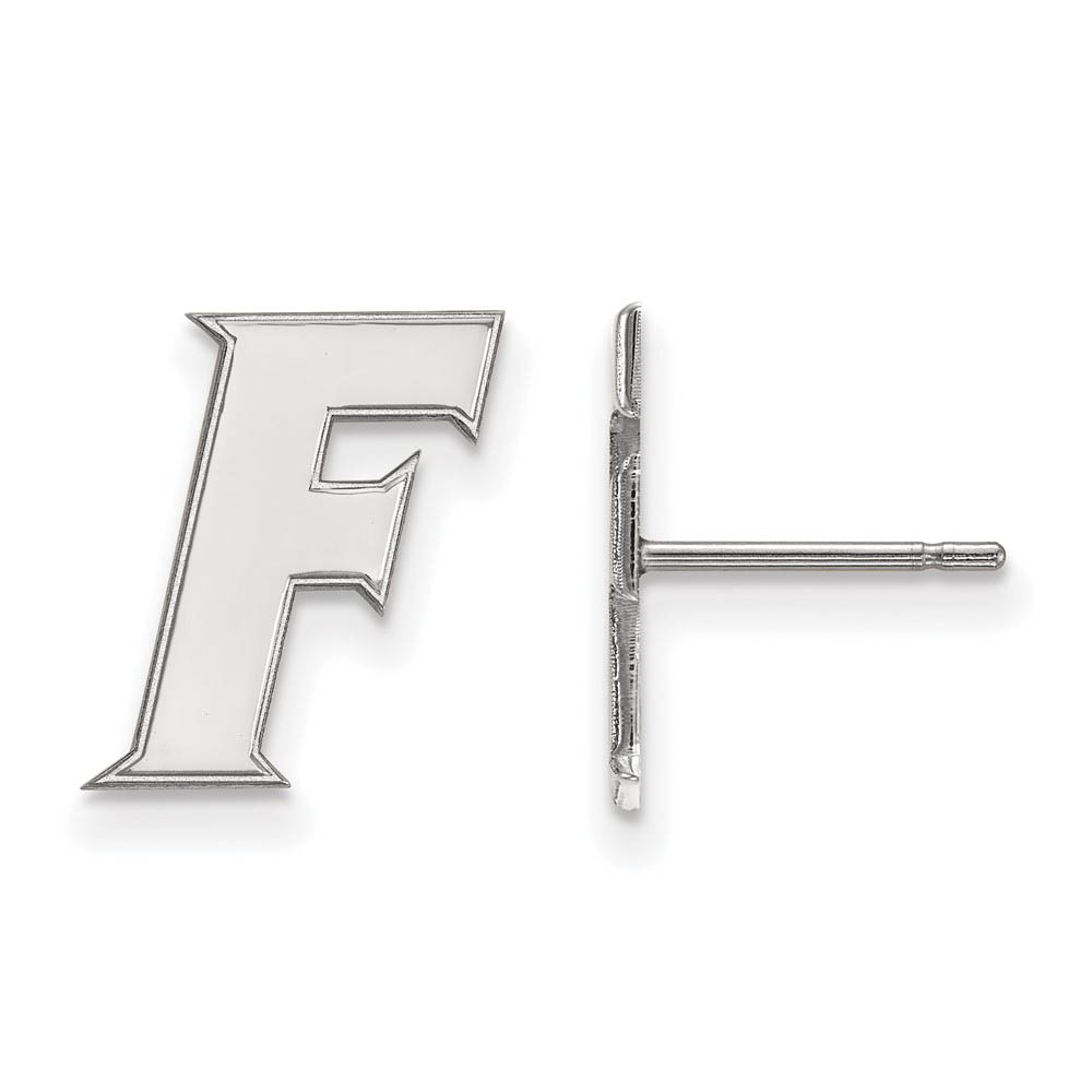 14k White Gold University of Florida Post Earrings