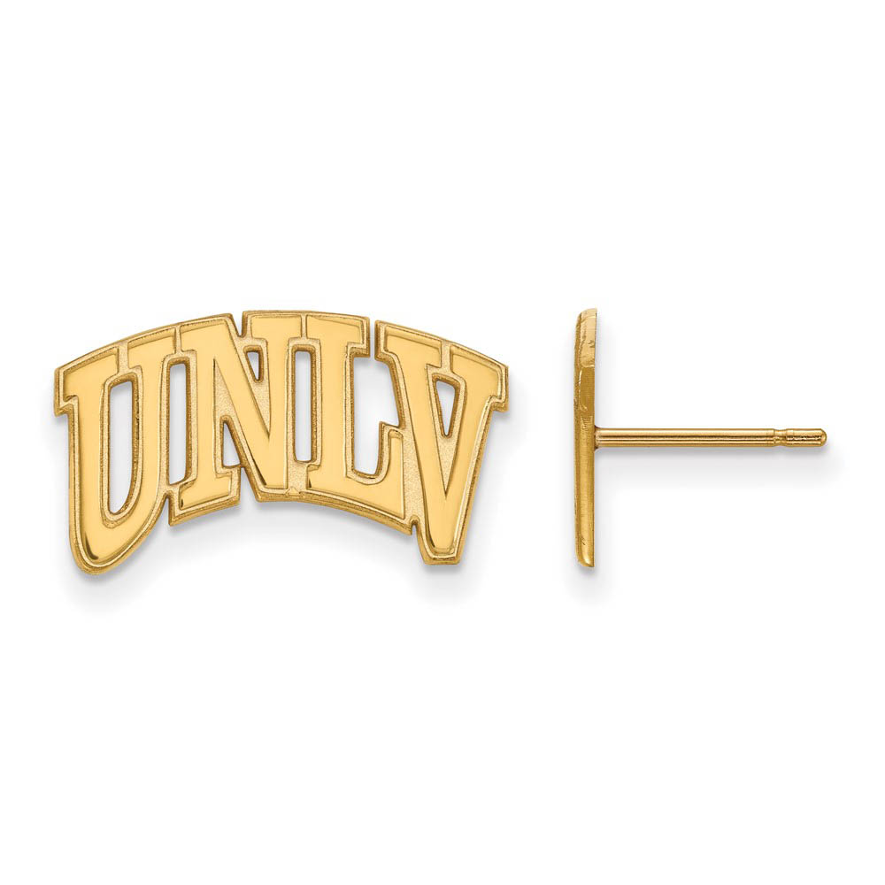 14k Yellow Gold University of Nevada Las Vegas Post Earrings