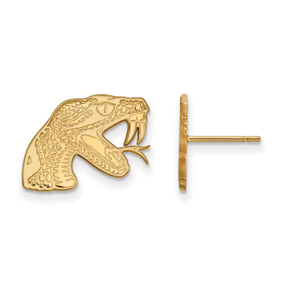 14k Yellow Gold Florida A&M University Small Post Earrings