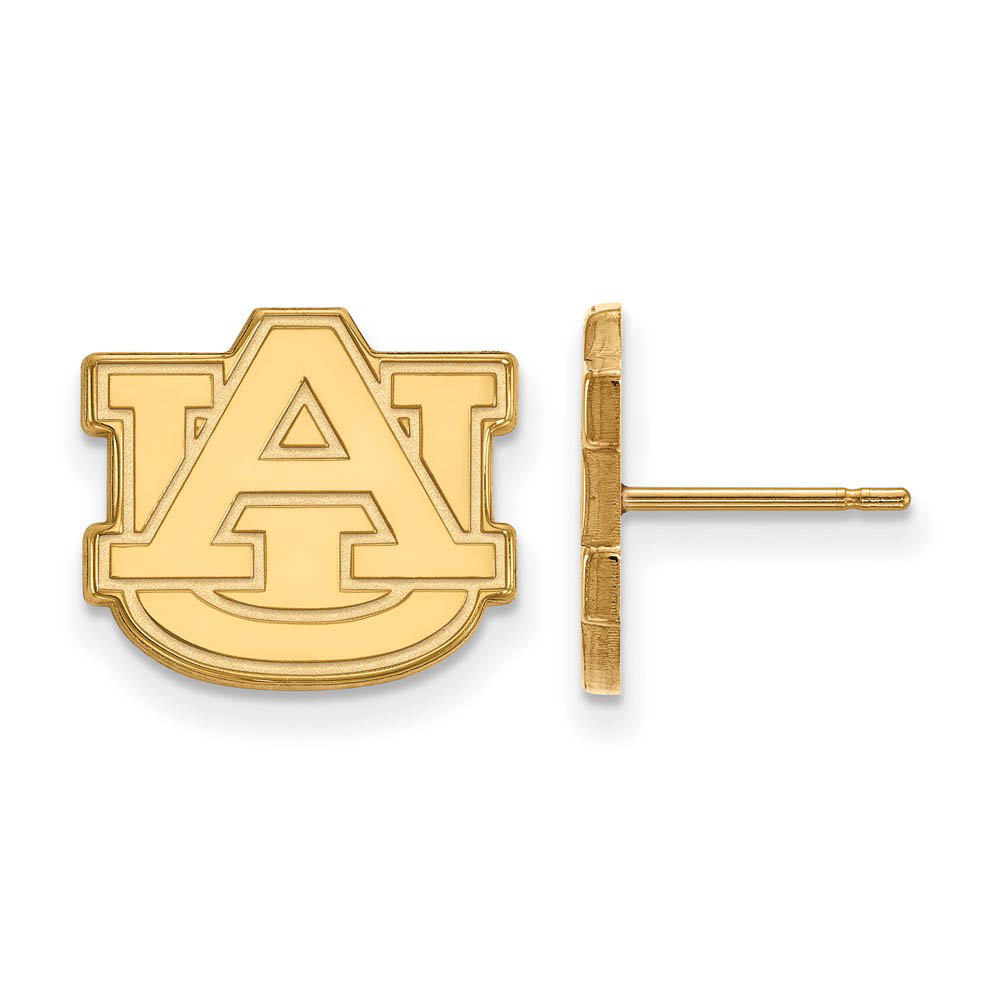 14k Yellow Gold Auburn University Post Earrings