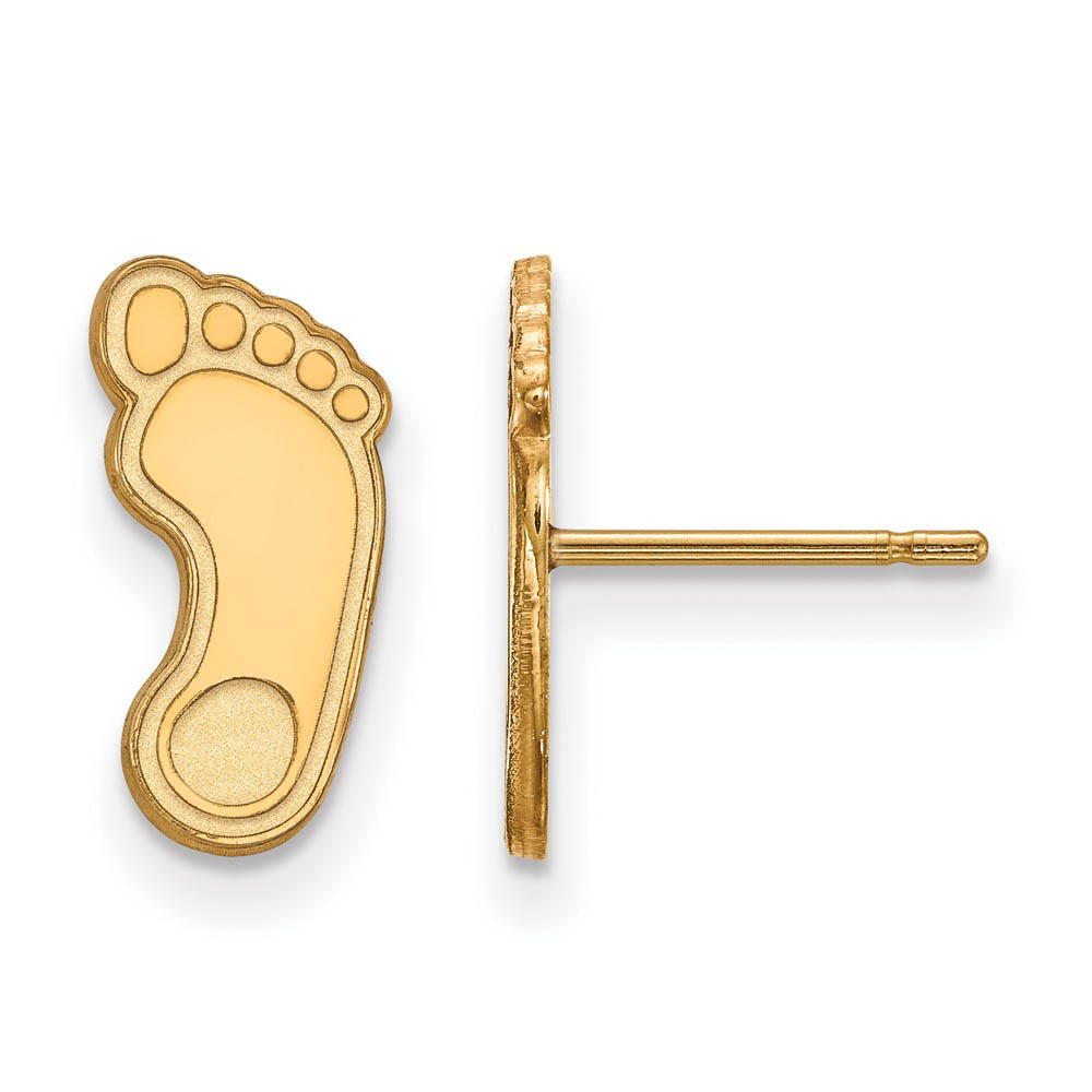 14k Yellow Gold U of North Carolina Post Earrings