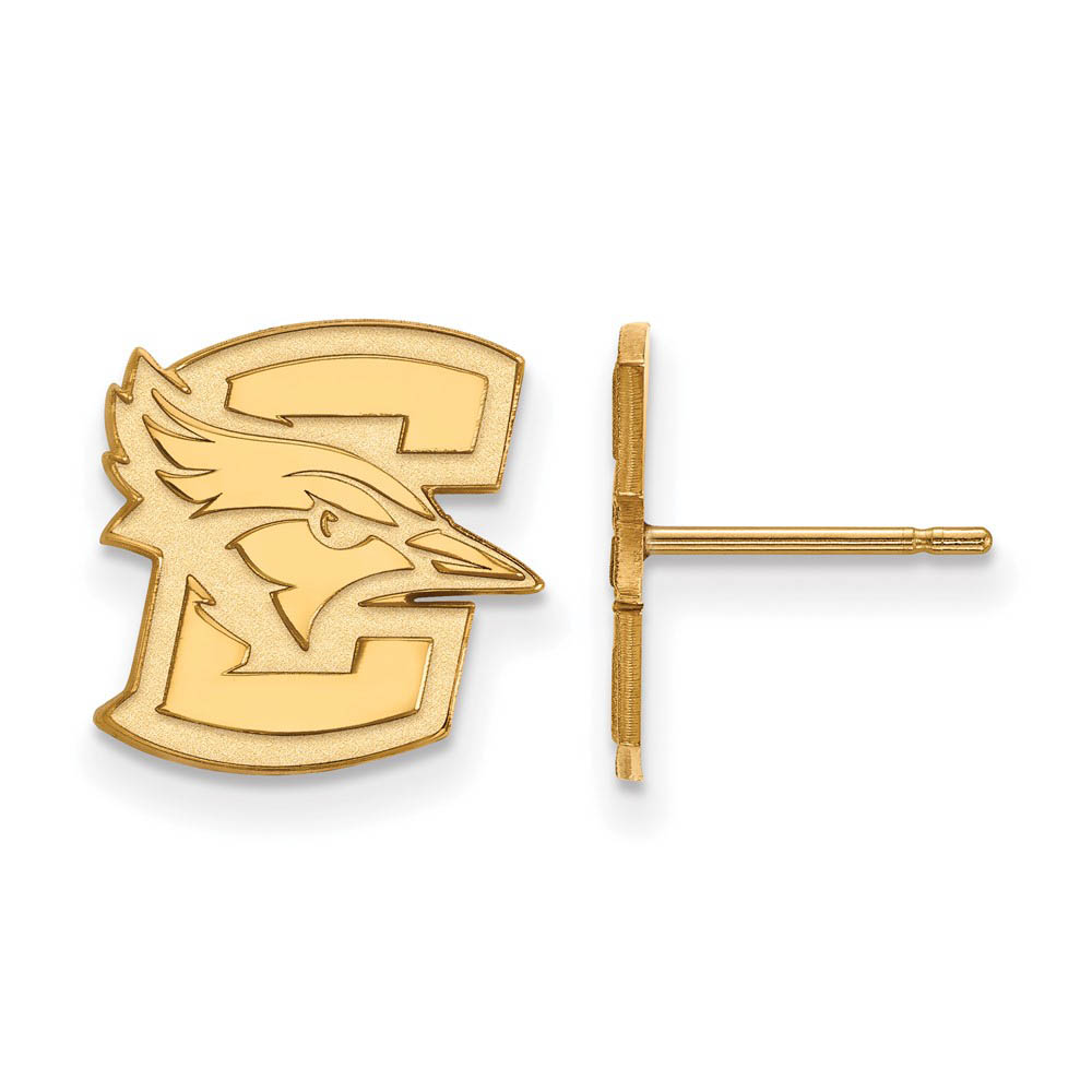 14k Gold Plated Silver Creighton University Post Earrings