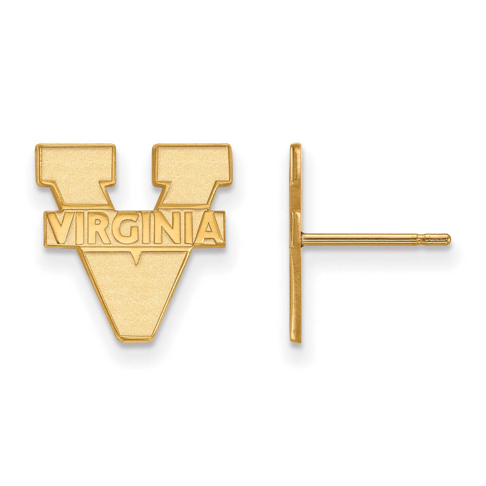 14k Gold Plated Silver University of Virginia SM Post Earrings