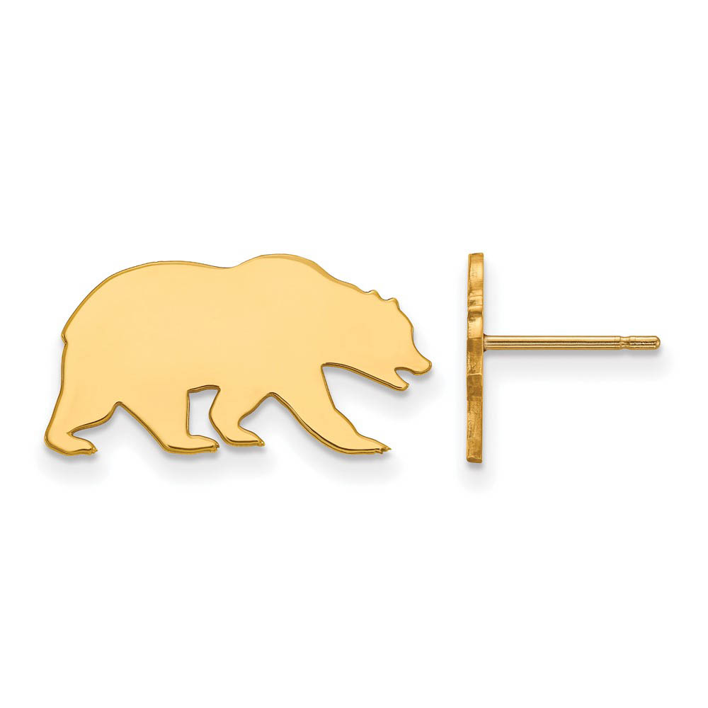 14k Gold Plated Silver Cal Berkeley Post Earring