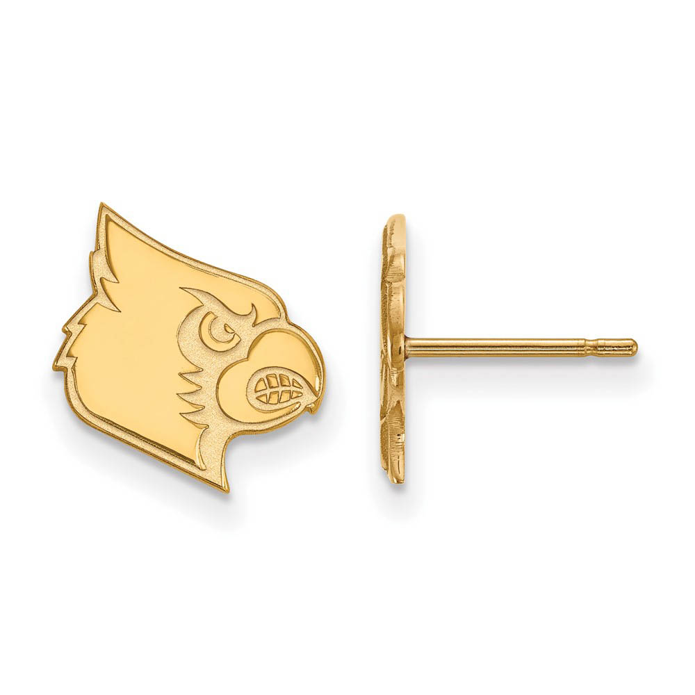 14k Gold Plated Silver University of Louisville Post Earrings
