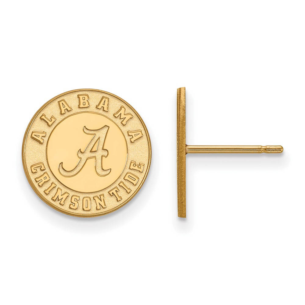 14k Gold Plated Silver University of Alabama Post Earrings