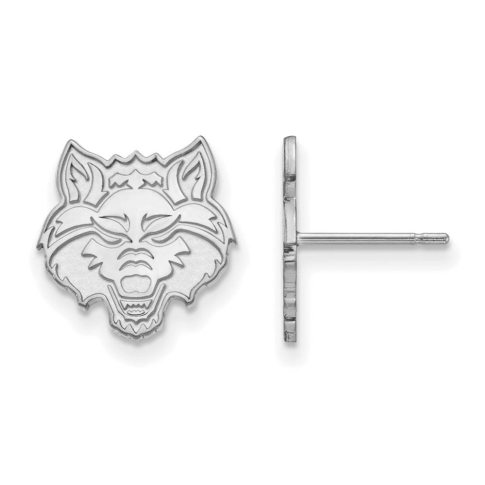 Sterling Silver Arkansas State University Post Earrings