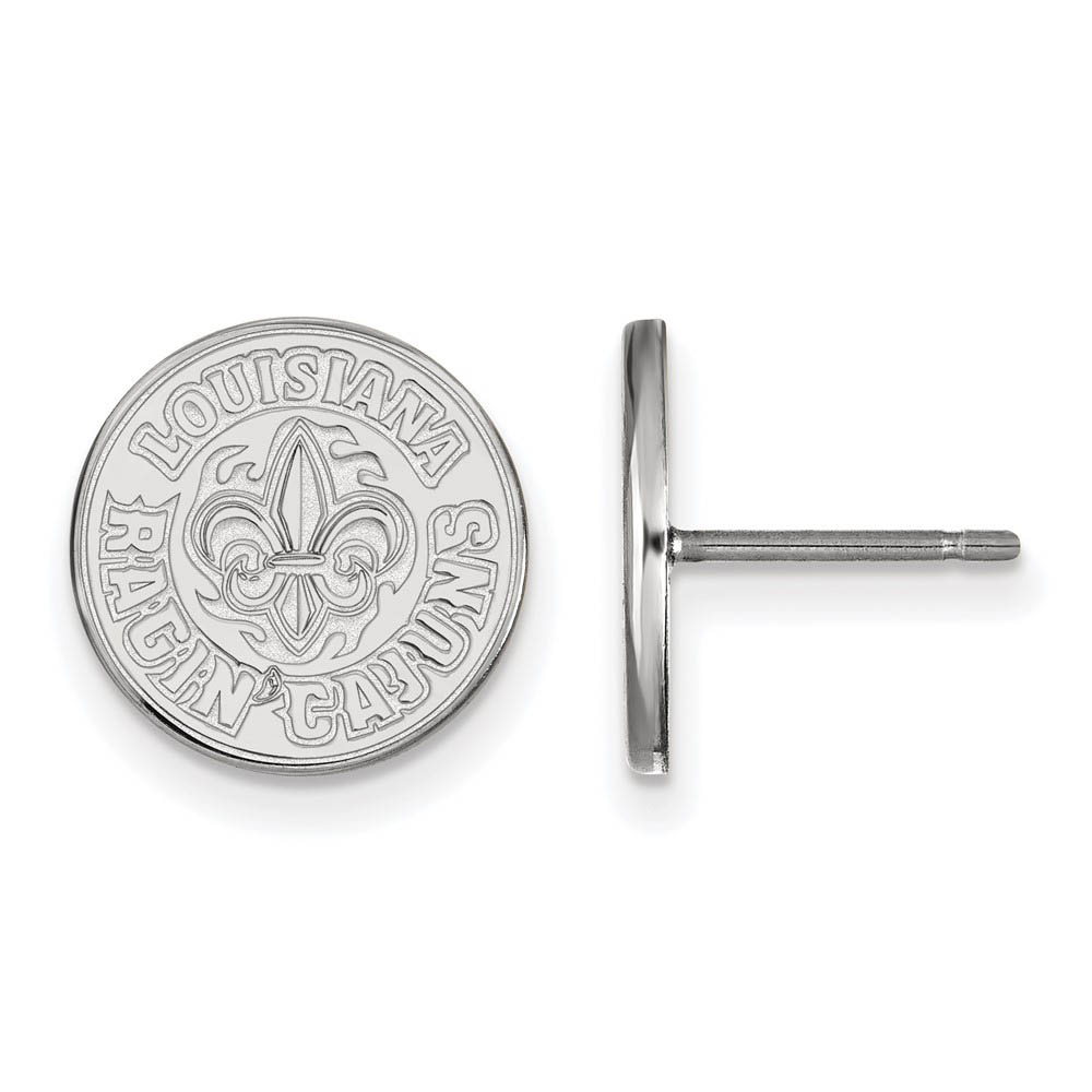 Sterling Silver University of Louisiana Lafayette Post Earrings