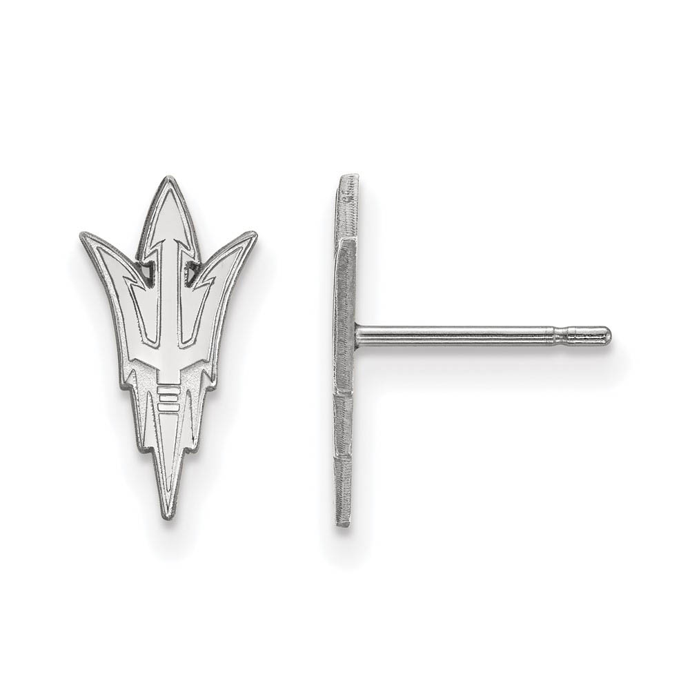 Sterling Silver Arizona State University 'AS' Post Earrings
