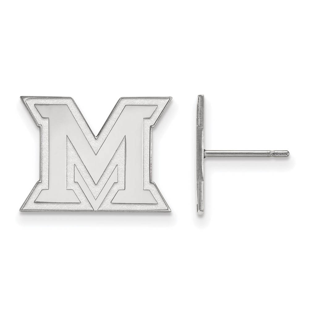 Sterling Silver Miami University Post Earrings