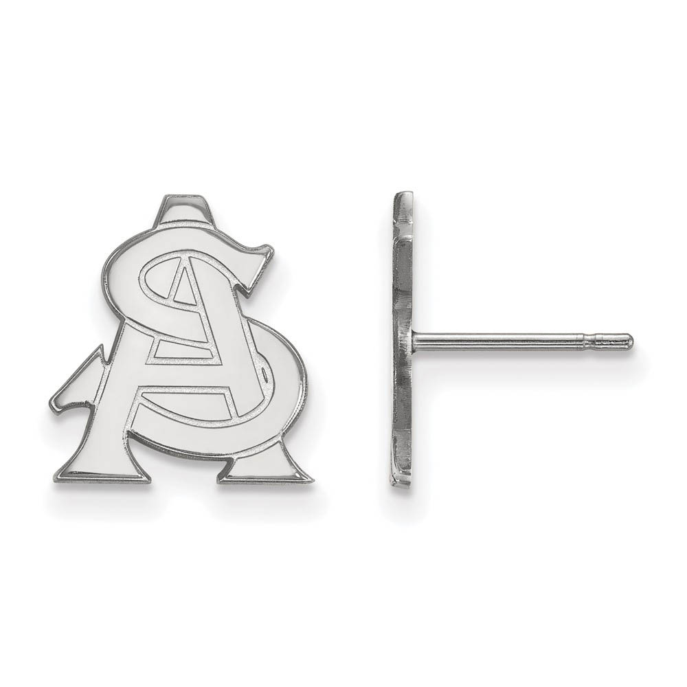 Sterling Silver Arizona State University Post Earrings