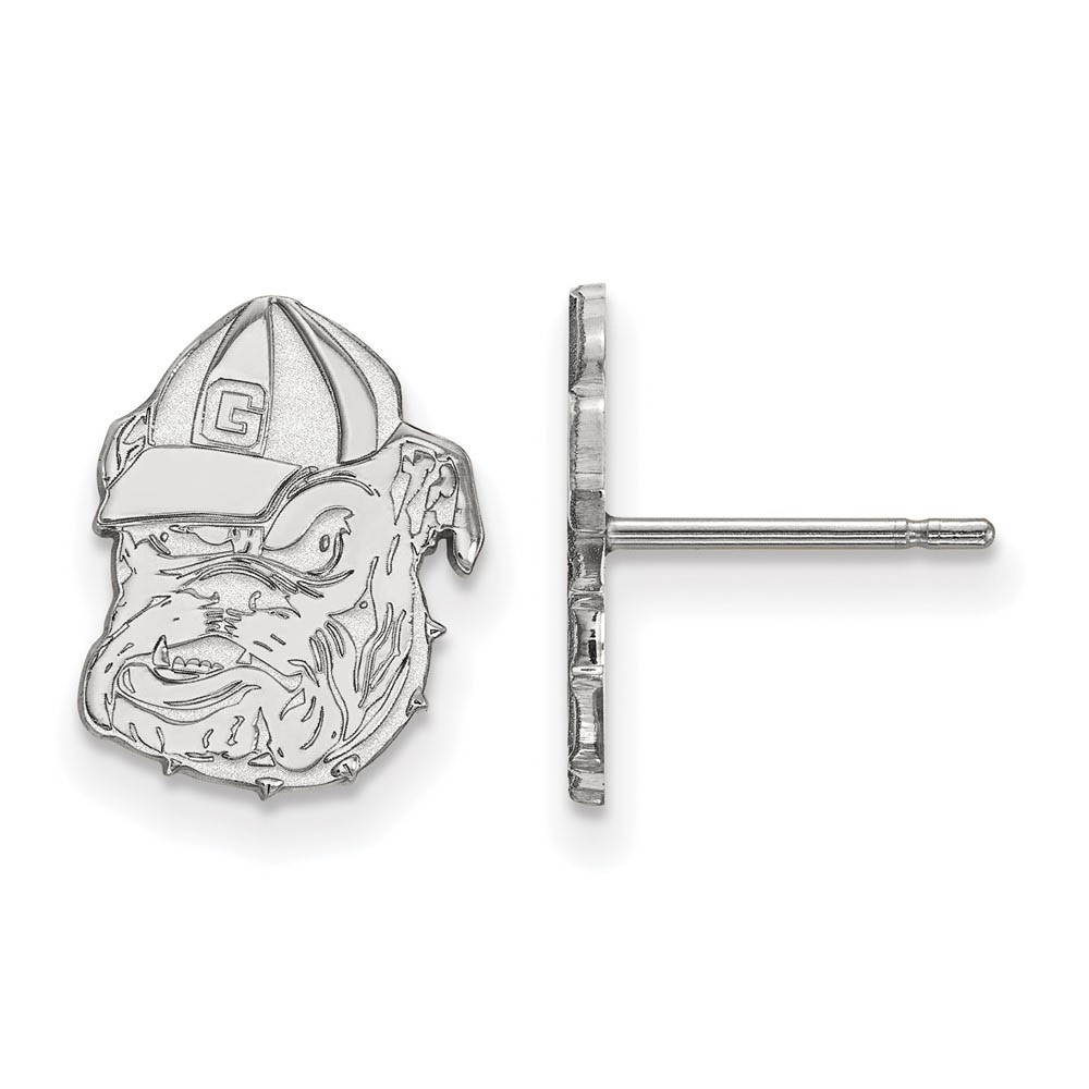 Sterling Silver University of Georgia Post Earrings