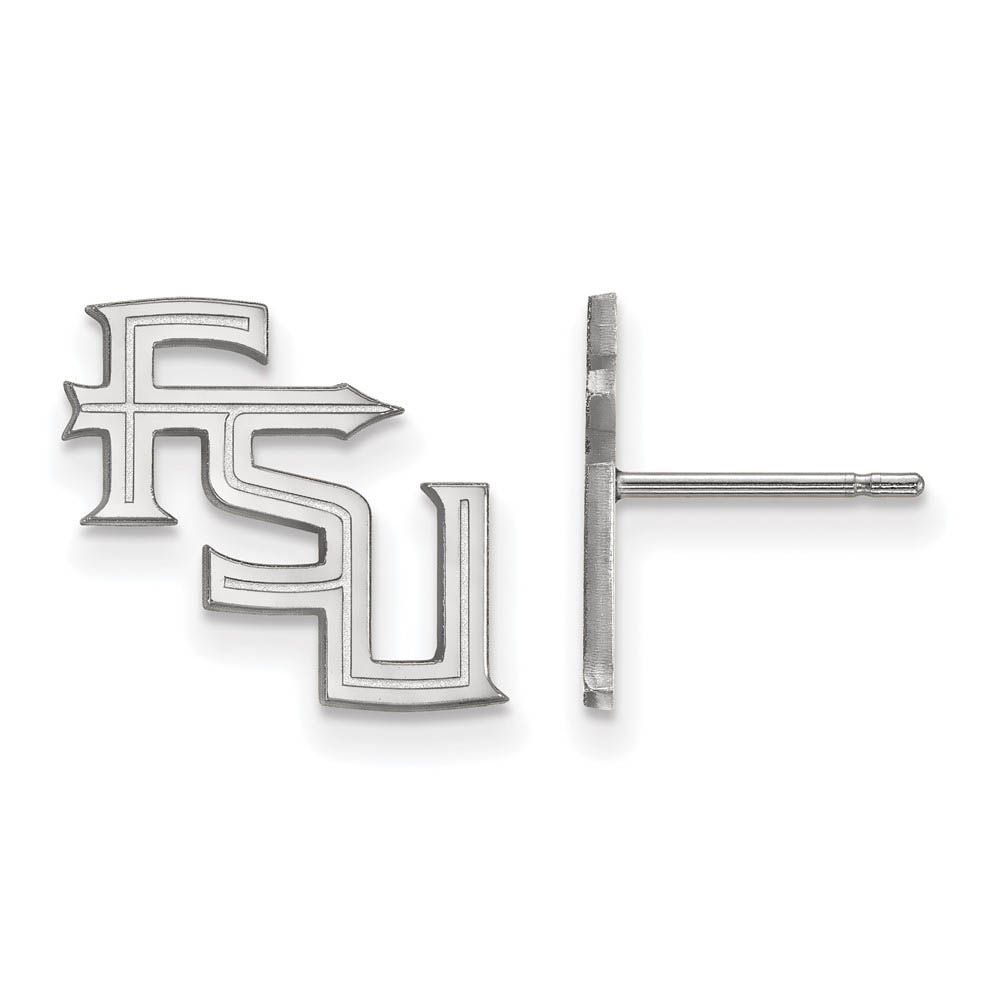 Sterling Silver Florida State University 'FSU' Post Earrings