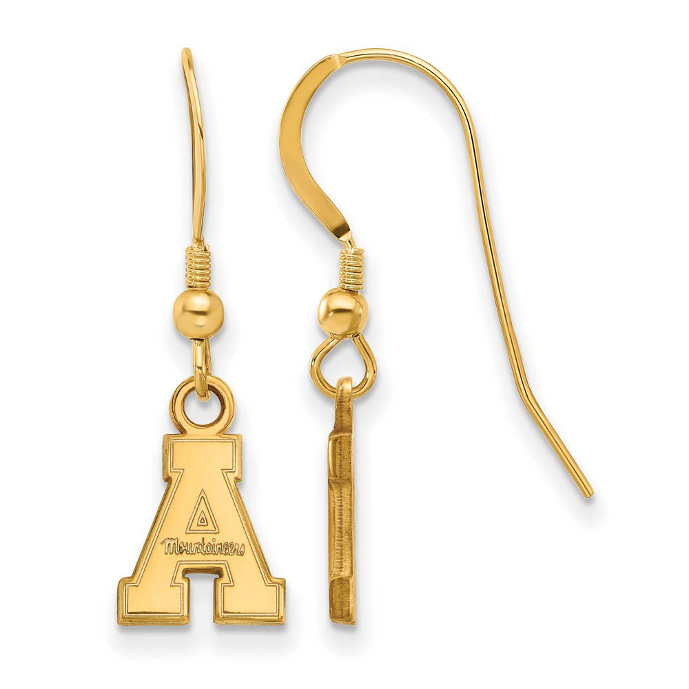 14k Gold Plated Silver Appalachian State Dangle Earring