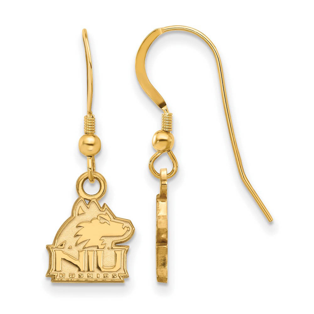 14k Gold Plated Silver North Illinois University Dangle Earring